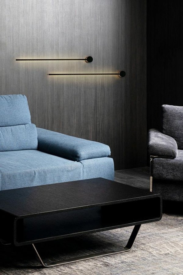 Nowoczesny Czarny Kinkiet Ścienny LED OMBRE 120 MSE1501100338 MOOSEE