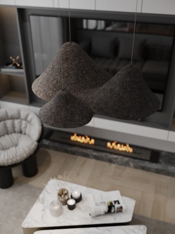 Designerska Lampa Wisząca Nowoczesna Czarny Klosz BELLMOND P0565 MAXLIGHT