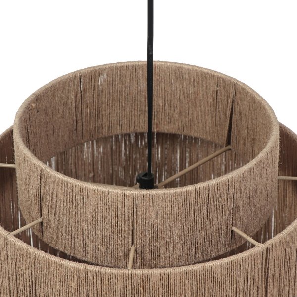 Naturalna lampa wisząca w stylu boho abażur z juty SMILLA 366800136 TRIO