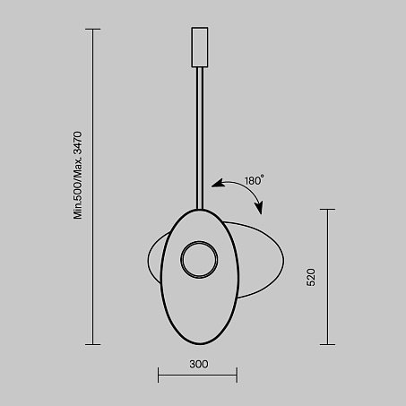 Designerska lampa wisząca Evolution Maytoni MOD396PL-L10GR3K nad stół wyspę salonowa nowoczesna