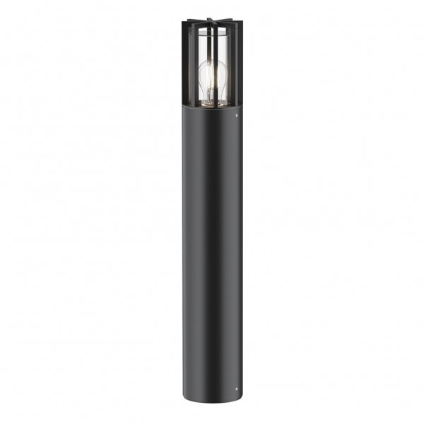 Minimalistyczny Słupek Ogrodowy Zewnętrzna lampa Stojąca Grafitowa Barrel Maytoni O453FL-01GF