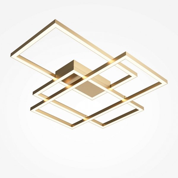 Nowoczesny Plafon Geometryczny LED MAYTONI RIDA MOD015CL-L80GK