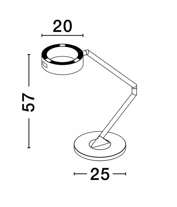 Designerska nowoczesna lampka biurkowa LED ALMAY LE44608 Luces Exclusivas