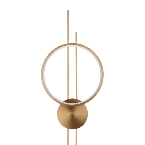 Lampa ścienna kinkiet LED listwy okrąg metalowy złoty nowoczesny designerski dekoracyjny ECLIPTICA ST-DL8532 Step Into Design