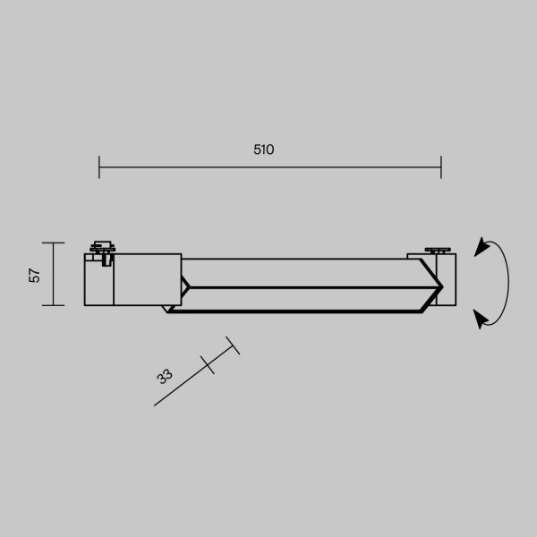 Ścieżka świetlna lampa szynowa LED nowoczesna aluminium czarna Basis MAYTONI TR104-1-24W4K-B-DE