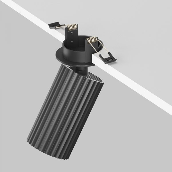  Lampa sufitowa lampa wbudowana tuba regulowana aluminium czarna Calipso MAYTONI C110CL-01-GU10-B