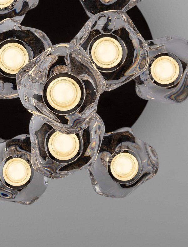 Nowoczesna Molekularna Lampa Wisząca Salonowa Białe Kule LUCES EXCLUSIVAS CHEPEN LE44643