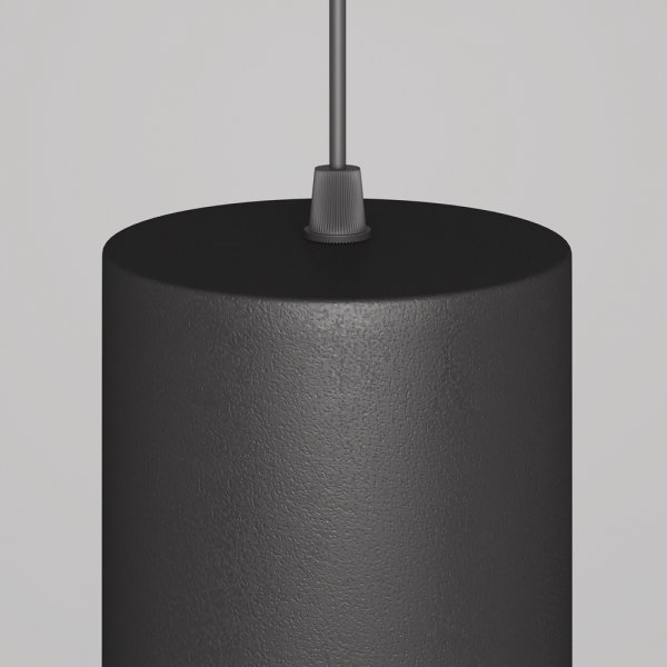 Lampa wisząca nowoczesna klasyczna LED tuba aluminium metal regulacja wysokości Orlo MAYTONI P085PL-12W3K-B