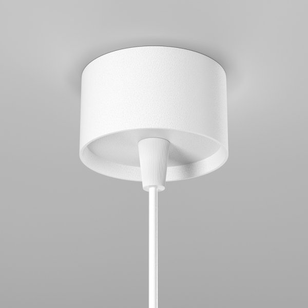 Lampa wisząca minimalistyczna LED aluminium biały nad stół do jadalni do salonu Focus LED Maytoni P072PL-L12W4K-1