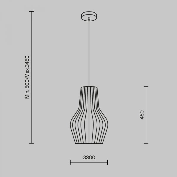 Lampa wisząca designerska rustykalna brązowa nad stół do jadalni do salonu ozdobna regulacja wysokości Roots MAYTONI MOD191PL-01W1