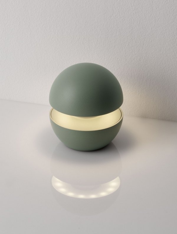 Lampa zewnętrzna do ogrodu na taras LED zielona okrągła designerska nowoczesna ściemnialna IP54 LUSERIA LE75267 Luces Exclusivas