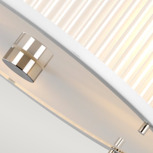 Lampa wisząca Corona 3 źródła światła satynowa biel / polerowany nikiel elegancka minimalistyczna DL-CORONA-3P-WPN ELSTEAD LIGHTING