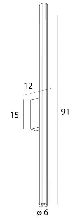 Nowoczesny Kinkiet Ścienny Szklany LED Złote Elementy FAYETTE W0368 MAXLIGHT