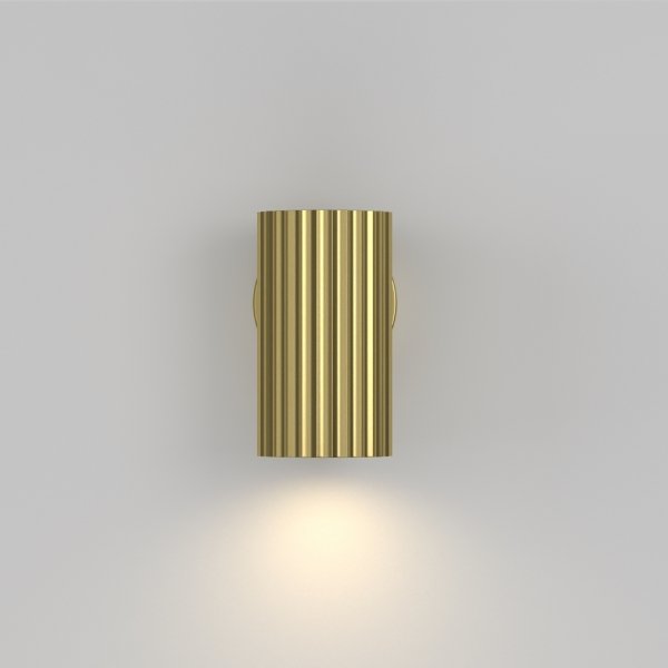 Lampa ścienna kinkiet nowoczesny designerski tuba aluminium mosiądz Calipso MAYTONI C106WL-01-GU10-BS