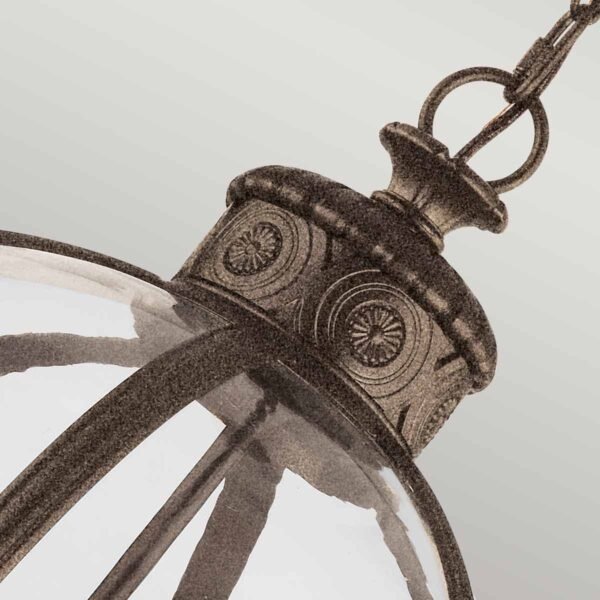 Lampa wisząca Adams 4 źródła światła brytyjski brąz styl wiktoriański FE-ADAMS-4P-BRZ FEISS