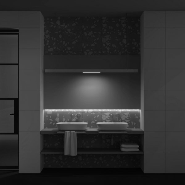 Ścieżka świetlna listwa LED do szynoprzewodu magnetycznego aluminium biała BASIS  MAYTONI TR030-2-12W3K-W