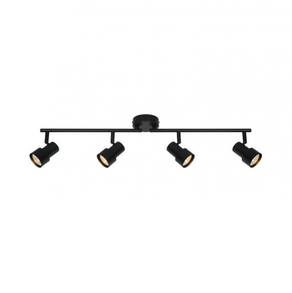 Regulowany spot czarny BOSTON Nordlux minimalistyczna lampa sufitowa plafon 4xGU10