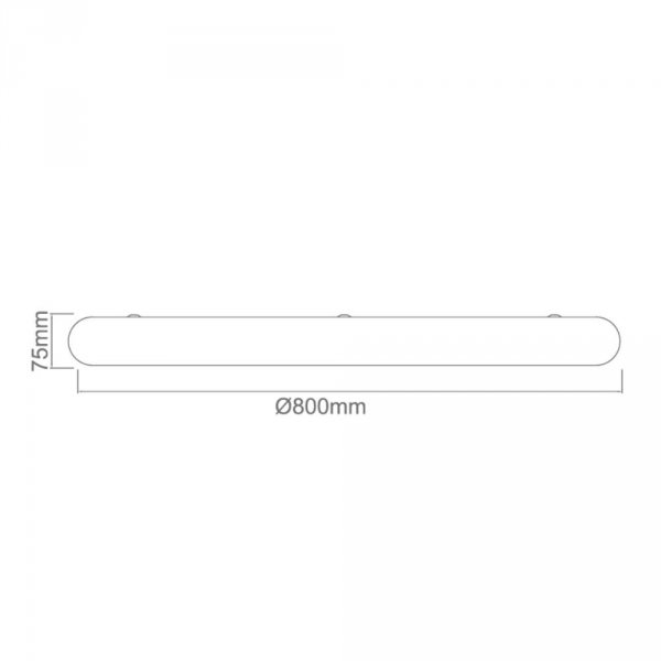Minimalistyczny plafon sufitowy led 73W 3000K / 4500K / 6500K PIATTO BIANCO 80 CCT Orlicki Design OR86225