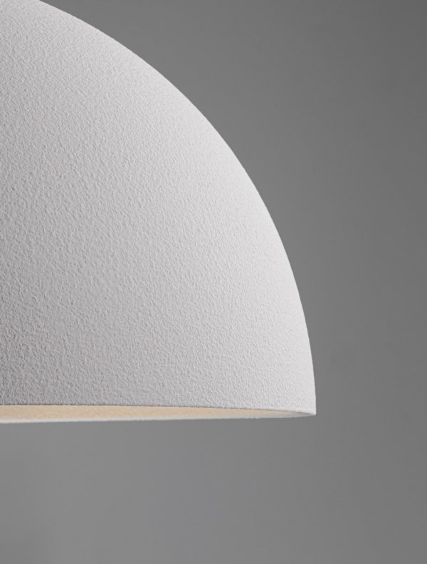 Nowoczesna biała lampa wisząca półokrągły klosz minimalistyczna uniwersalna skandynawska  NAVIRTA LE45339 Luces Exclusivas