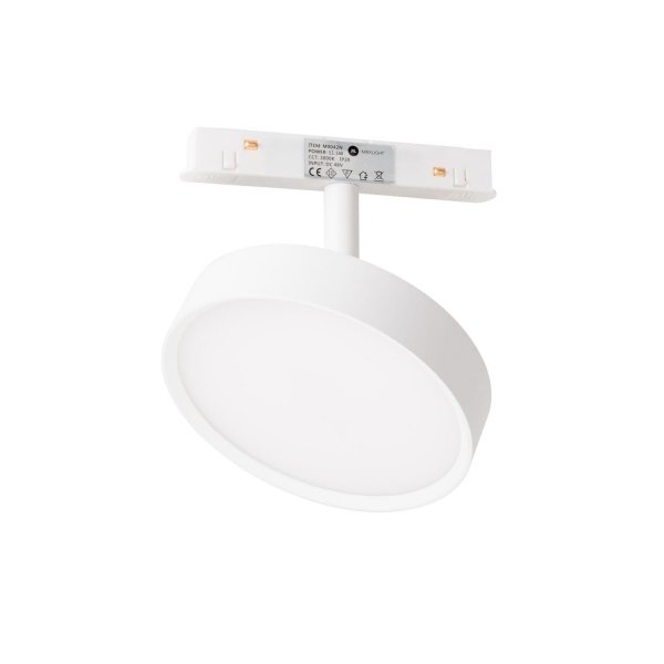  Reflektor do szynoprzewodu magnetycznego LED biały minimalistyczny nowoczesny regulowany okrągły On-Off M0042N MAXLIGHT