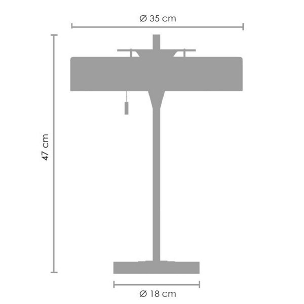 Czarna lampka stołowa nocna okrągła szklana minimalistyczna klasyczna nowoczesna uniwersalna ARTDECO MT8872 black Step Into Design