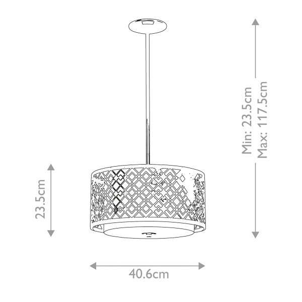 Designerska lampa wisząca Ziggy Elstead Lighting ZIGGY-2P-M-LG Lakierowane złoto