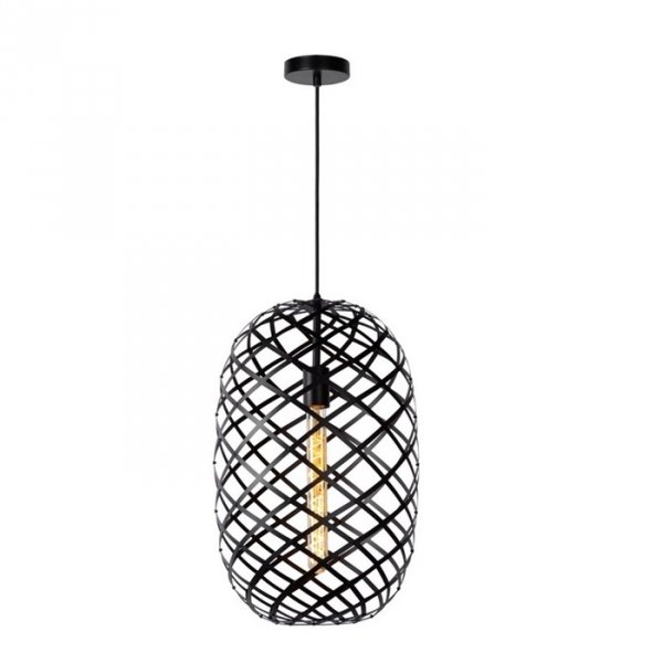 Lampa Wisząca Industrialna Czarna WOLFRAM 21417/32/30 LUCIDE