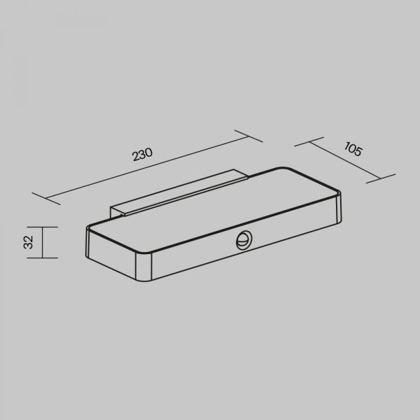 Nowoczesny kinkiet elewacyjny zewnętrzny LED grafit aluminium prostokątny czujniki ruchu i oświetlenia bateria słoneczna Pir MAYTONI OSL456WL-L2GF3K