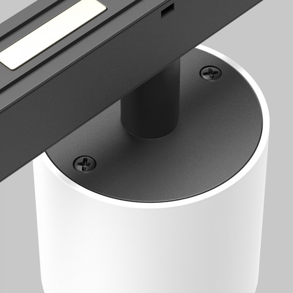 Ścieżka świetlna lampa szynowa LED nowoczesna tuba aluminium biało-czarna możliwość ściemniania Alfa S MAYTONI TR132-4-7W-DS-W