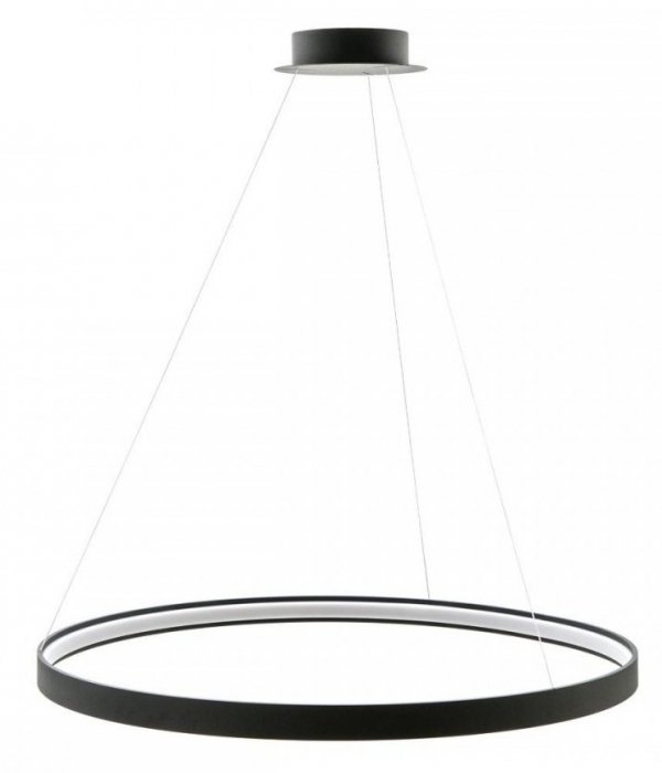 ZUMA LINE CIRCLE Lampa Wisząca Czarny Ring 78cm LA0721/1 - BK CZARNY PIERŚCIEŃ LED