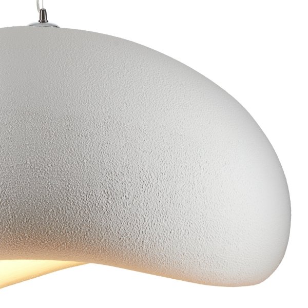 Lampa Wisząca Stone 80cm Biała E27 Design Kamień Step into Design DN426-800