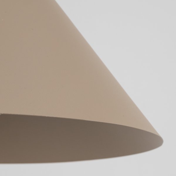Beżowy metalowy stożkowy klosz CONO S 10619 TK-LIGHTING