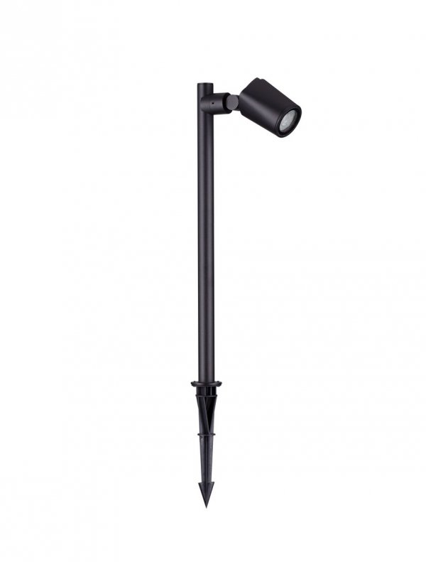 Lampa ogrodowa słupek aluminiowa czarna regulowana tuba minimalistyczna klasyczna możliwość ściemniania IP65 TRASERA LE75163 Luces Exclusivas
