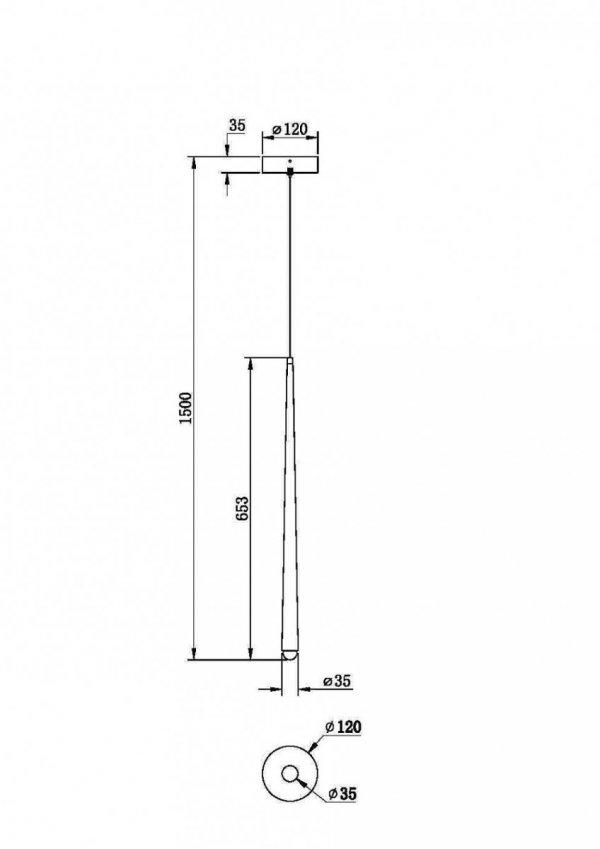 Lampa Wisząca Sopel CASCADE MOD132PL-L36BSK MAYTONI