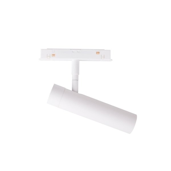 Reflektor do szynoprzewodu magnetycznego LED biała tuba minimalistyczna nowoczesna regulowana On-Off M0033N MAXLIGHT
