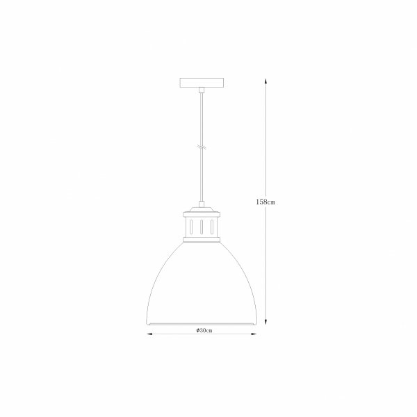 A8050L-SWH MENSA LAMPA WISZĄCA BIAŁA+CHROM/WHITE+CHROM