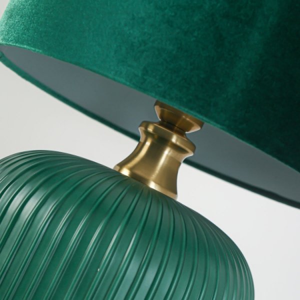 Elegancka Lampa Stołowa Butelkowa Zieleń TAMIZA LP-1515/1T small green LIGHT PRESTIGE