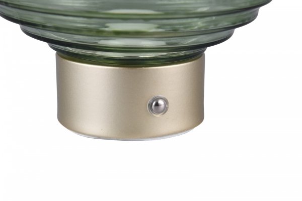 Dekoracyjna Lampka Stołowa LED Zielony Szklany Klosz EARL R57771115 RL