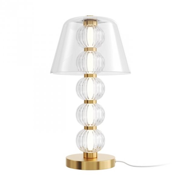 Złota Lampka Biurkowa Glamour LED AMULET MOD555TL-L8G3K MAYTONI