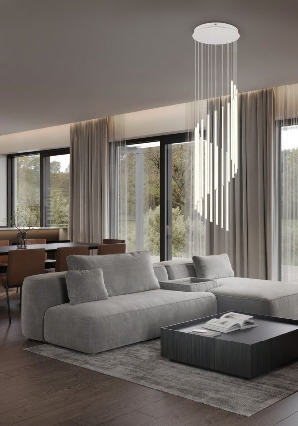 Lampa wisząca wielopunktowa tuby LED nowoczesna designerska uniwersalna dekoracyjna ściemnialna BAXTER 330632076 Trio
