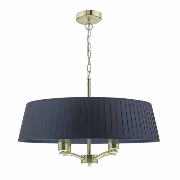Żyrandol Abażurowy Vintage CRISTIN CRI0423 DAR LIGHTING