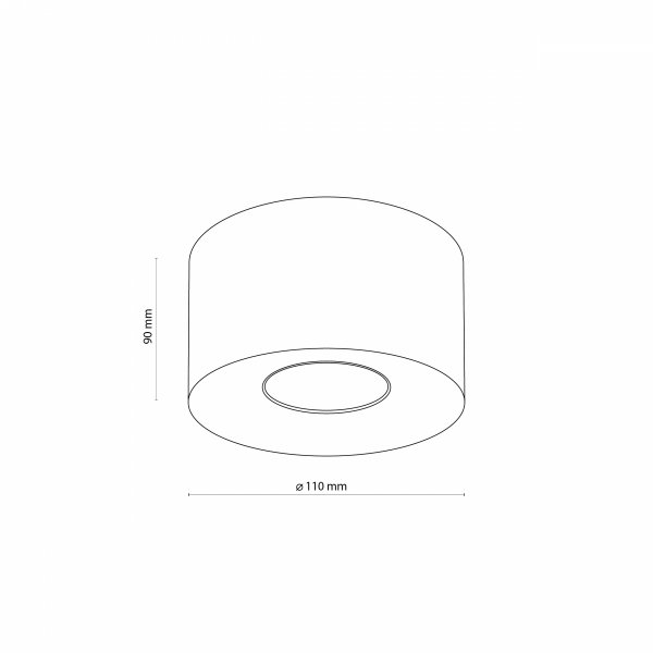 Nowoczesna oprawa sufitowa tuba brązowa reflektor spot minimalistyczna uniwersalna klasyczna ORION S 11340 TK-Lighting