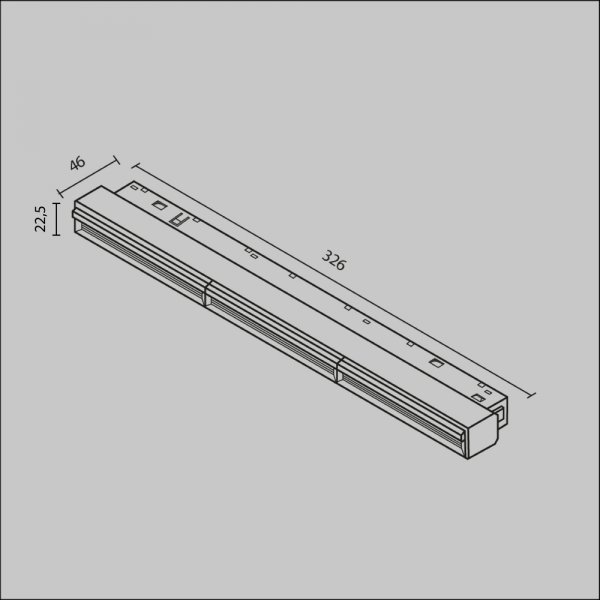 Ścieżka świetlna lampa szynowa nowoczesna LED aluminium biała Parete MAYTONI TR106-2-18W3K-W