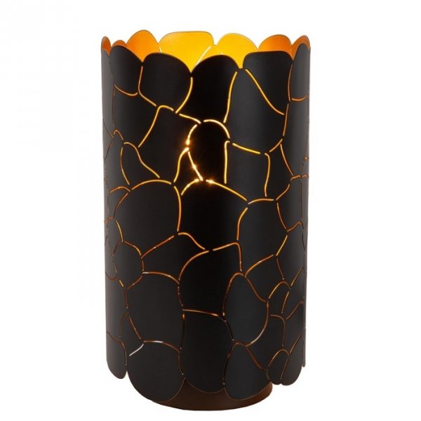 Designerska Czarna Lampka Stołowa Nowoczesna ALMELO 21534/15/30 LUCIDE