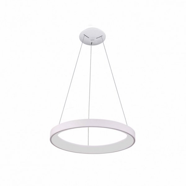 Nowoczesna Lampa Wisząca LED Biały Okrąg VICO PND-53675-078RPC-WH-3KS4K-TRDIMM ITALUX