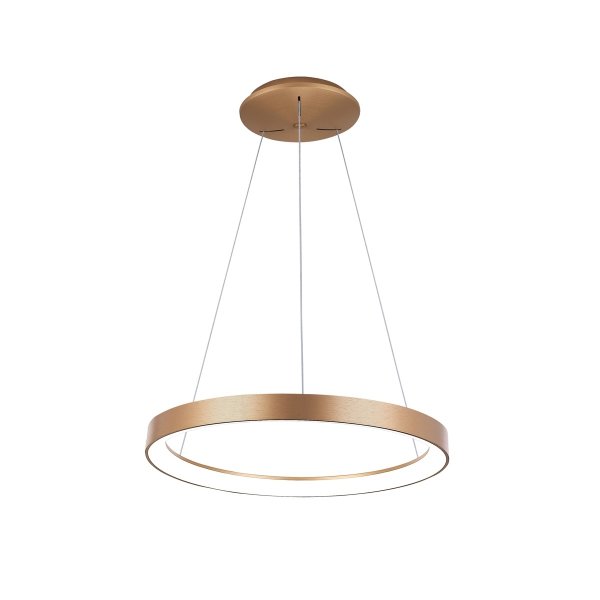 Nowoczesna Lampa Wisząca LED Złoty Okrąg VICO PND-53675-078RPC-GD-3KS4K-TRDIMM ITALUX