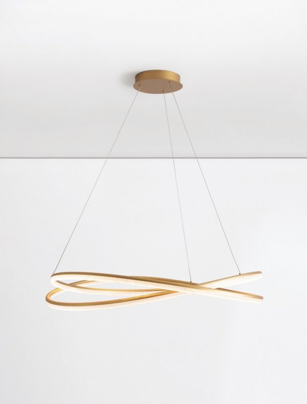 Nowoczesna Lampa Wisząca Złota LED ILAVE LE44324 LUCES EXCLUSIVAS