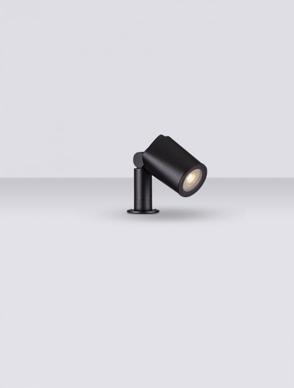 Lampa ogrodowa aluminiowa czarna regulowana tuba minimalistyczna klasyczna możliwość ściemniania IP65 TRASERA LE75162 Luces Exclusivas