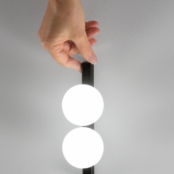 Nowoczesna Lampka Stołowa Salonowa Czarna Klosze Kule PING PONG 313320 IDEAL LUX