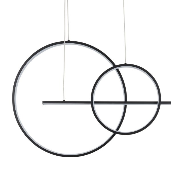 Czarna dekoracyjna nowoczesna lampa wisząca LED NEW AGE MP0082-L120 Step Into Design